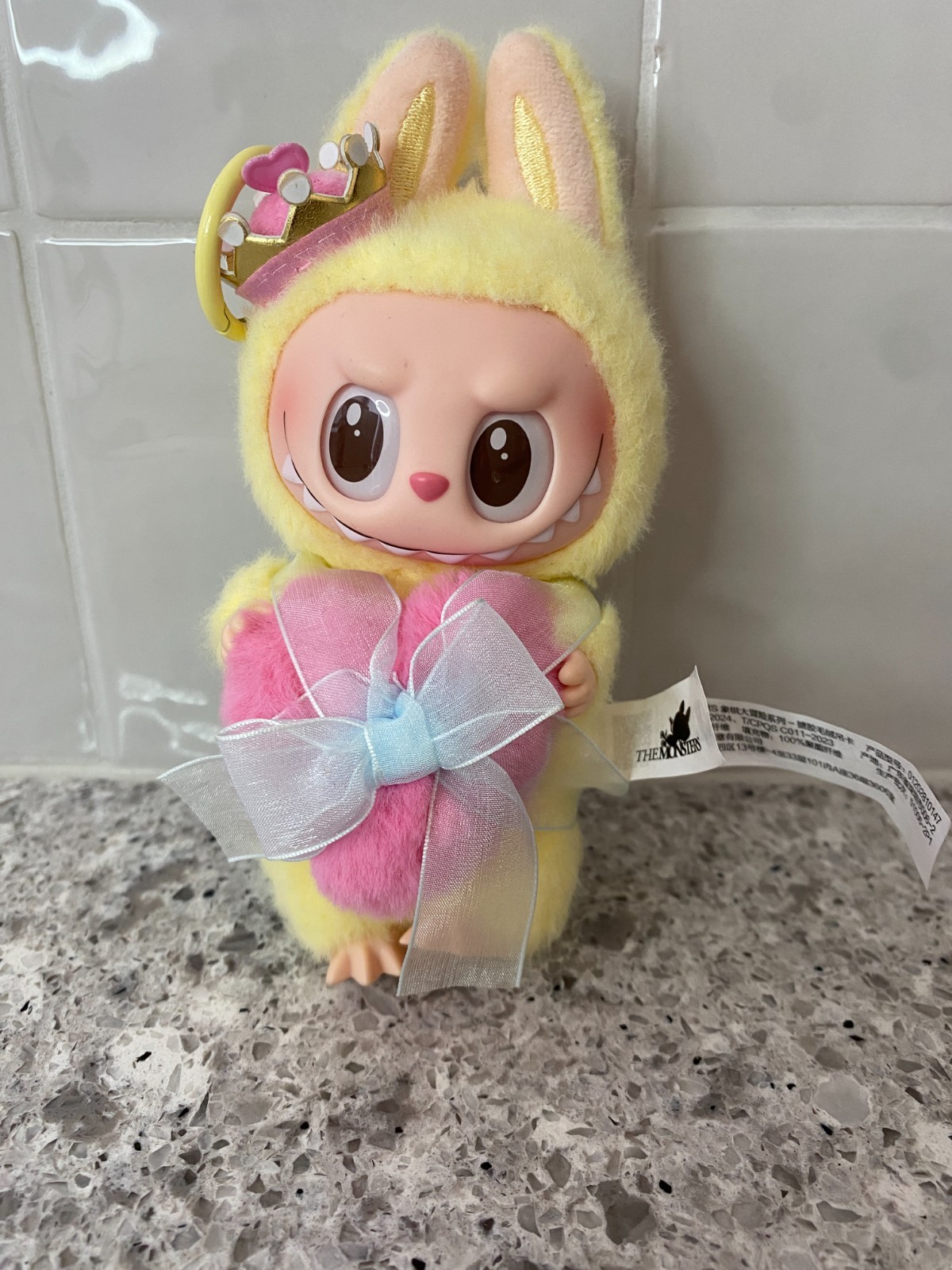 POP MART Labubu THE MONSTERS Let's Checkmate Series-Vinyl Plush Hanging Card EUC