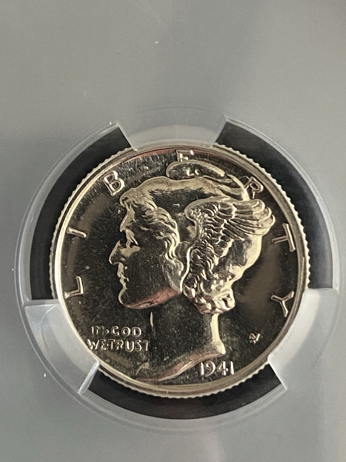 1941 MERCURY DIME CAC PR67 BRILLIANT PROOF SILVER WITTER BRICK SUPERB COIN!