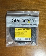 Displayport Cable DP Male to Male Cord 4K HD w/ Latches 6ft/1.8m StarTech