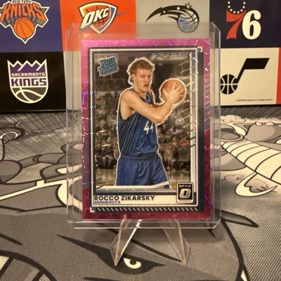 Panini Donruss Optic 2025-26 Rocco Zikarsky Timberwolves Pink Velocity /75
