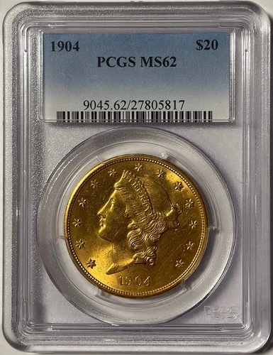 1904 US Gold $20 Liberty Head Double Eagle - PCGS MS 62 - eBay BEST BUY