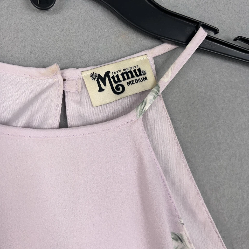 Vestido Show Me Your Mumu Mujer Mediano Lavanda Gómez Mini Halter Hecho en EE. UU. MS7-28 Foto 4 de 4