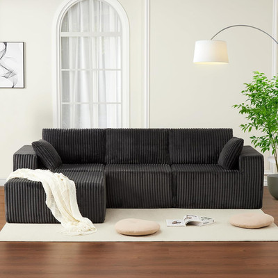 108'' Modular Sectional Sofa Couches for Living Room Cloud Memory Boneless Couch