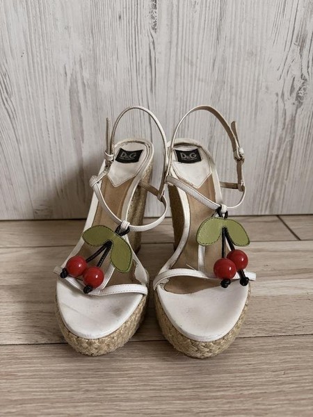 Women Dolce & Gabbana Heels White Leather 38