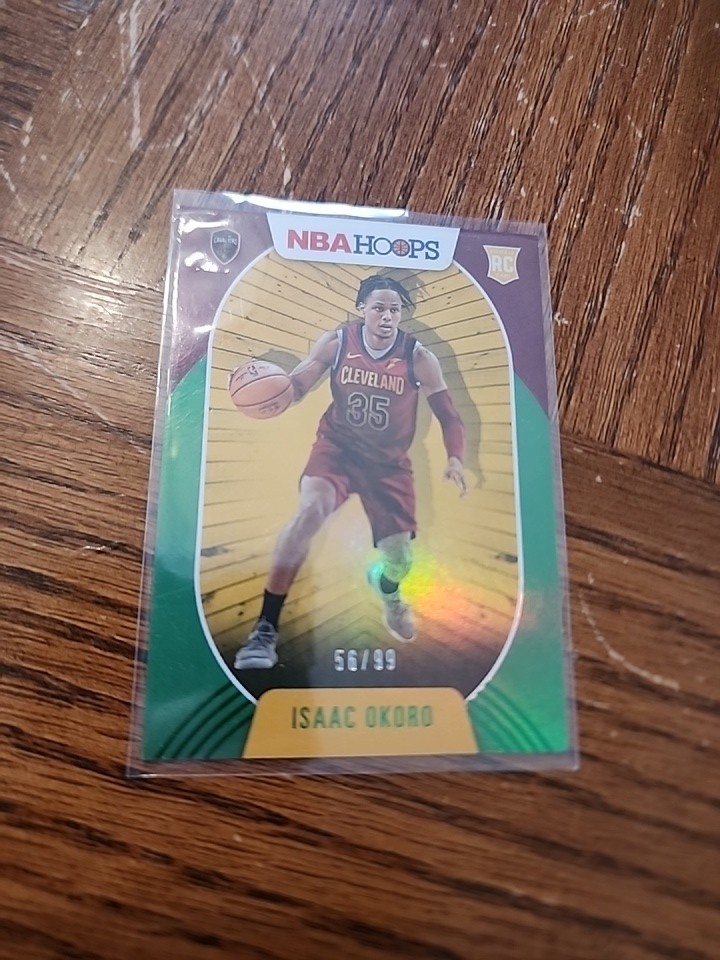 2020-21 Hoops Hyper Green #244 Isaac Okoro Rookie /99