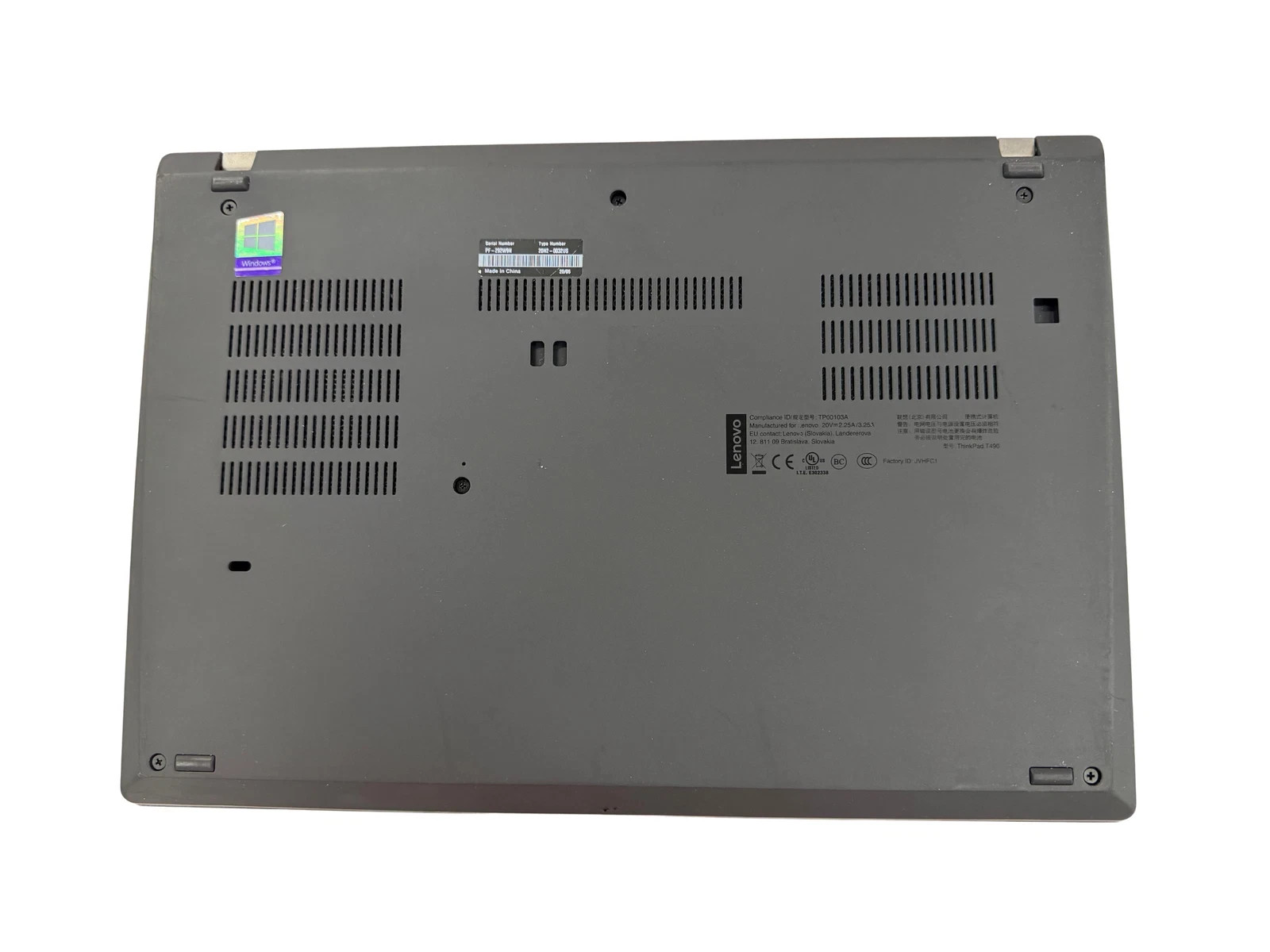 Lenovo ThinkPad T490, 14-Inch Laptop, with Intel Core i5-8265U, 256 GB NVMe (Non-Volatile Memory Express), Windows 11 Pro