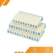 Detachable Number Letter Stamps Plastic 7mm Font Size 4 Numeral 0-9 Alphabet A-Z