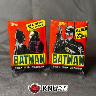Batman 1989 Series 2 Topps - Trading Cards - Sealed Wax Pack | eBay