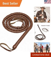 Lightweight Faux Leather Whip: Essential Accessory for Themed Parties Cosplay