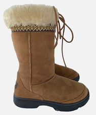 UGG Australia Ultimate Cuff 5273 Chestnut Sheepskin Winter Boots Women  s Size 7