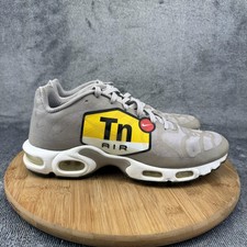Nike Air Max Plus Tn SE Shoes Mens Size 9.5 Gray Cobblestone Running AJ7181-001