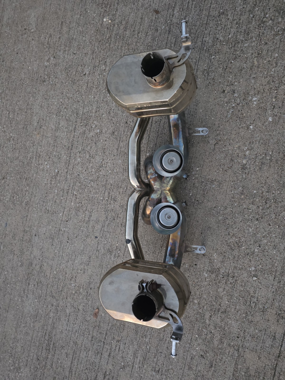 FERRARI 458 CAPRISTO CENTER UNIT AUTHENTIC VALVED RACING SPORTS EXHAUST SYSTEM