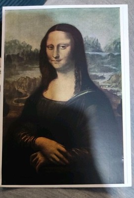 Vintage Renaissance Leonardo da Vinci Mona Lisa Mona Lisa Image Card