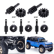 Per 1/30 RC Assiale SCX30 Ford Bronco Jeep Acciaio Overdrive Ingranaggio Sottoguida 12t-18t