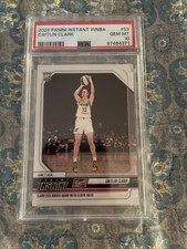 2024 POP 185👈CAITLIN CLARK #53🏀PANINI INSTANT WNBA👉(R/C) PSA 10 /2569 FEVER