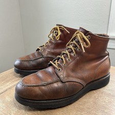 Vintage 60s Red Wing Irish Setter 875 Moc Toe Ankle Boot Mens 9 Leather USA Made