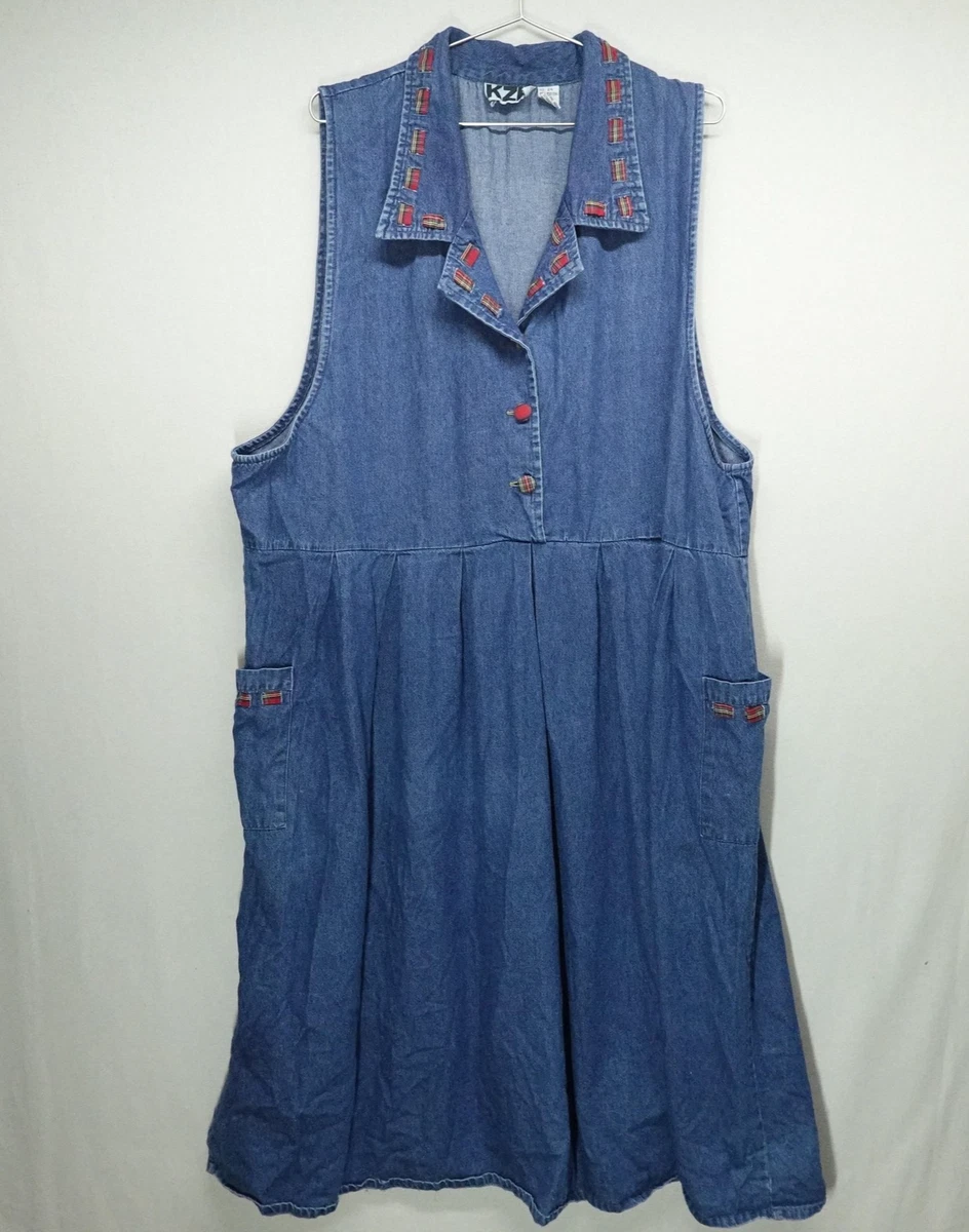 Denim Plus Size Dresses for Women for sale | eBay
