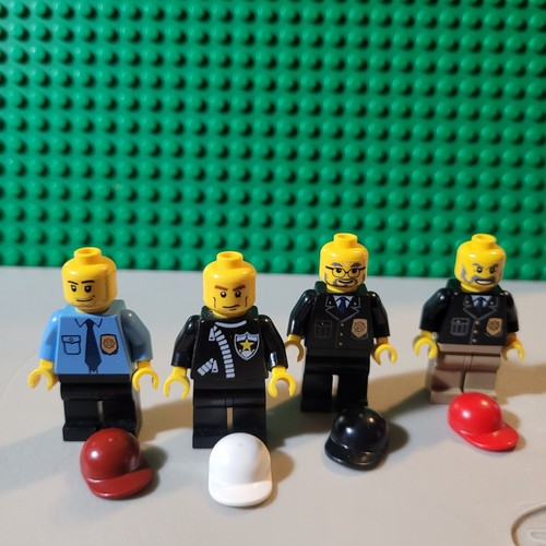 LEGO Minifigures Cops & Police Officer LOT of 4x Minifigures USED - Picture 8 of 11