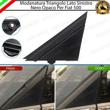 MODANATURA TRIANGOLO SINISTRO NERO OPACO LATO GUIDA PER FIAT 500