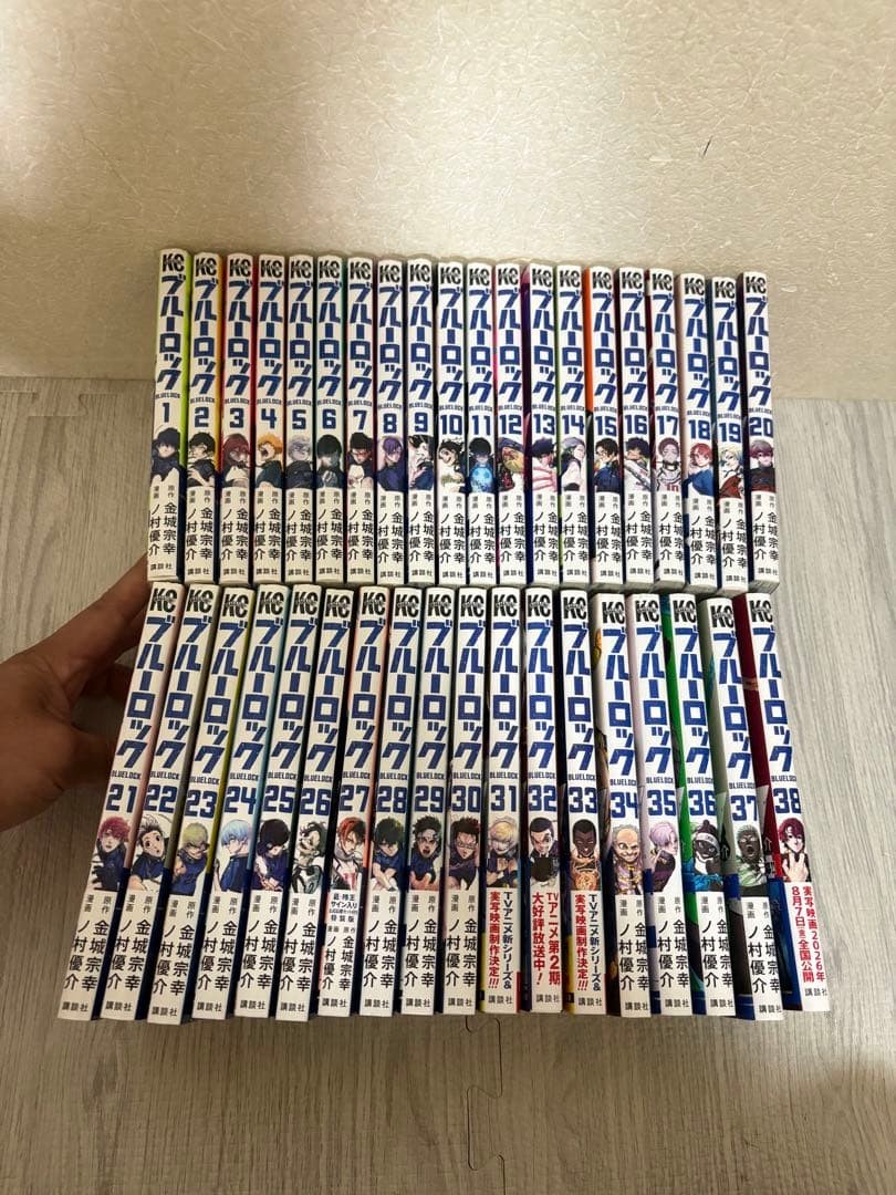 Blue Lock Vol.1-38 Comics Complete Set Japanese Language Manga