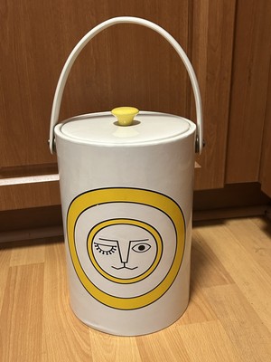 MCM Sigma Taste Setter Winking Eye Opener Sun Lion Ice Bucket Neiman Marcus   