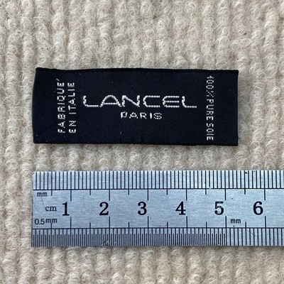 LANCEL Paris  Replacement Clothing Designer Tag label Made in Italy- BT0042