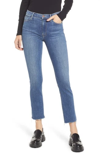 MOTHER The Dazzler Raw Hem Ankle Jeans in This Time Next Year Size 27 - Picture 1 of 3