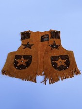 Vintage John R Craighead Co- Children  s Size Small Suede Western Vest