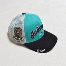 Godspeed 4ever Embroidered Trucker Cap-Black Green Mesh Back Gothic Snapback Hat