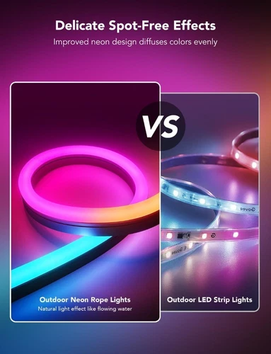 GOVEE H61A8 RGBIC Outdoor Neon Rope Light (10m/32.8ft) Smart WiFi App - Z03 - Picture 2 of 8