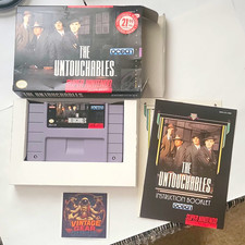 Vintage The Untouchables SNES CIB  NTSC-U/C 1991 Tested Authentic Very Clean