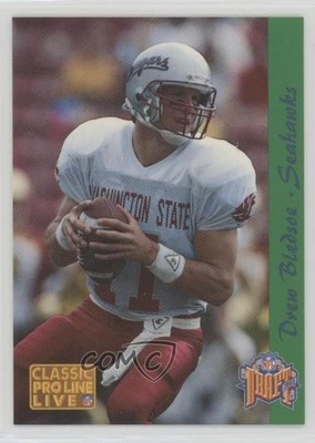 1993 Classic Pro Line Live Draft Day /9300 Drew Bledsoe (Seahawks) Rookie RC 0q3