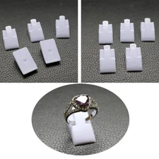 Prettyia 10pcs Ring Display Stand Holder Organizer Box Shop