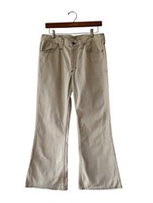 Vintage Lee Flare Bell Bottom Jeans 31x28 White
