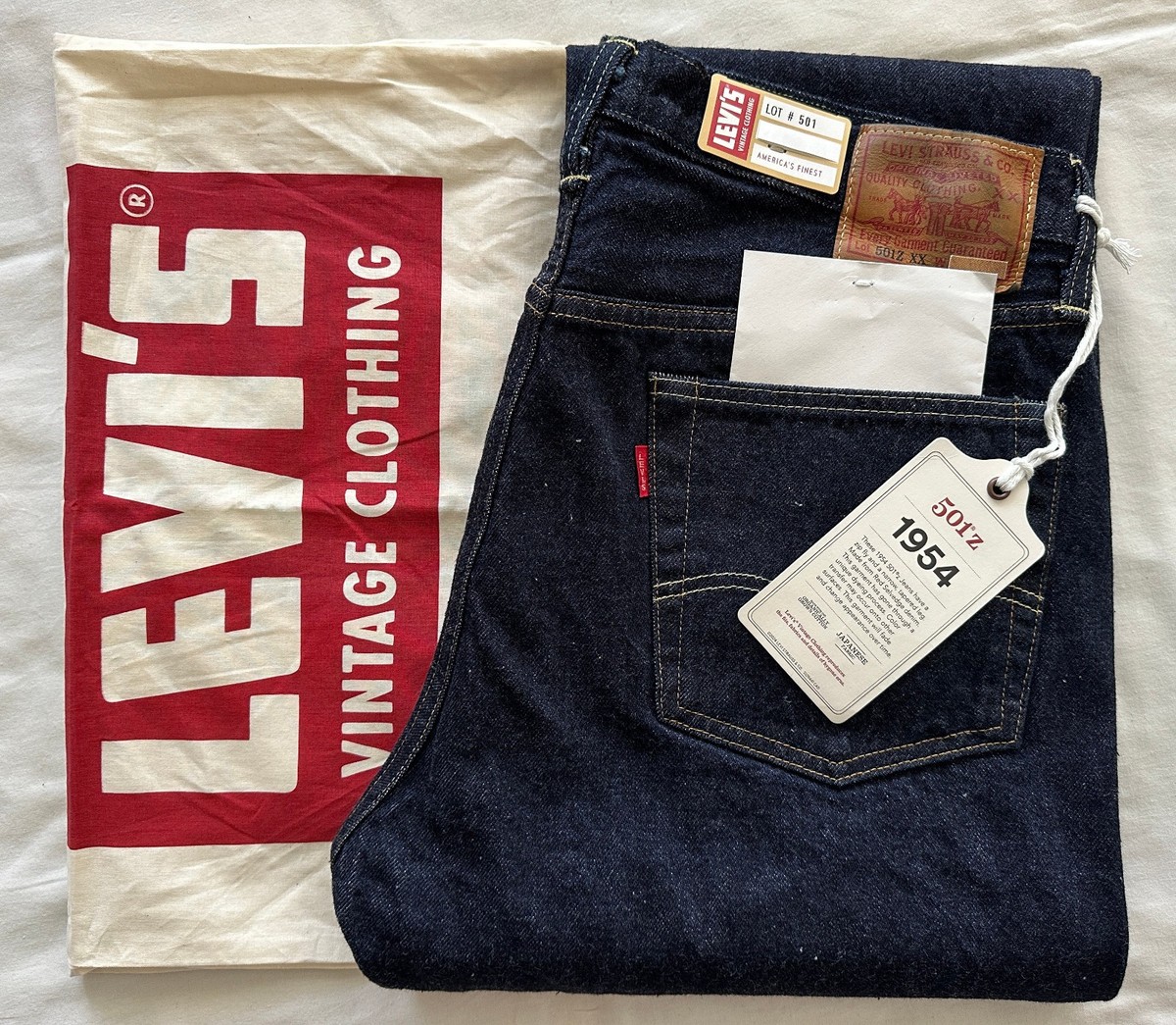 LEVI'S 1954 ® 501z xx LVC Vintage Clothing MADE in JAPAN Selvedge