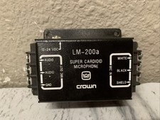 Crown LM-200a Super Cardio Microphone, 12-24 VDC, LM200AP