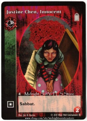 Justine Chen, Innocent Toreador Antitribu 2018 BCP V:TES VTES Vampire CCG