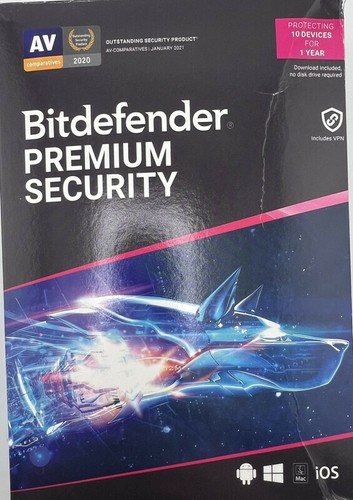 BITDEFENDER PREMIUM SECURITY 10 DEVICES 1-YEAR SUBSCRIPTION PS02ZZCSN120BEN - 第 1/3 張圖片
