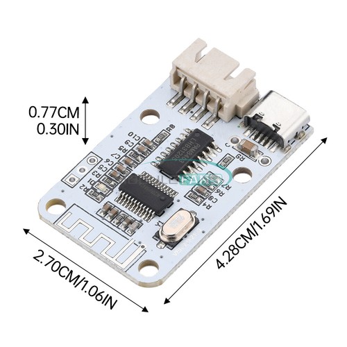DC5V Mini Bluetooth Digital PAM8403 Verstärkerplatine Dual Channel 3W + 3W TYP-C - Bild 4 von 14