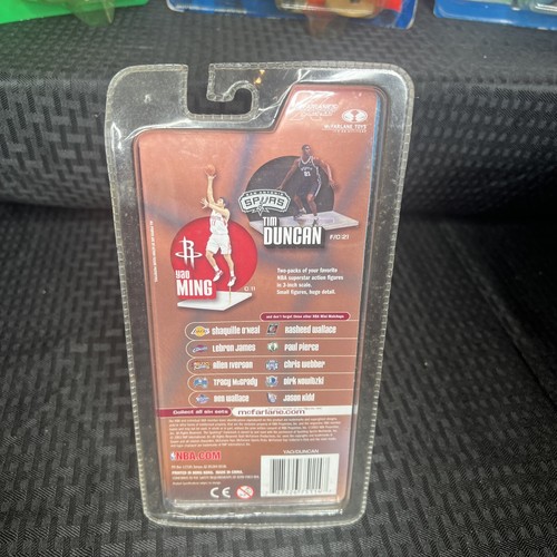 NBA Basketball 2003 Tim Duncan & Yao Ming McFarlane Toys Figure Spurs Rockets - Picture 5 of 7