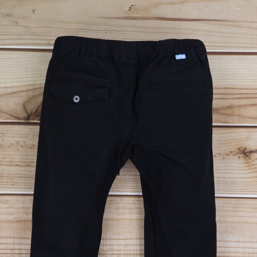 Kayden K Jogger Pants Boys L Black Cotton Blend Pockets Drawstring Stretch Waist - Picture 3 of 7