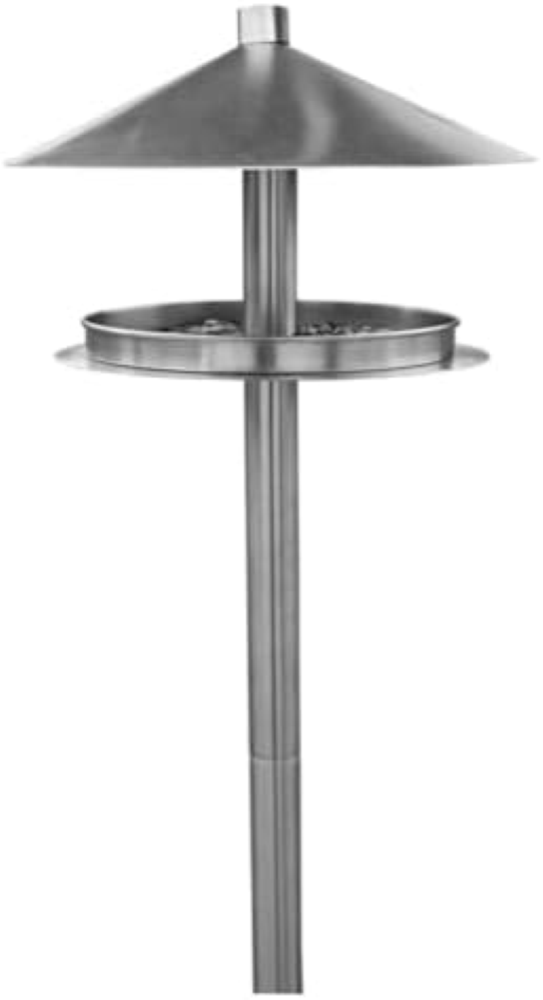 Habau 1772 Alimentatore in metallo in acciaio inossidabile con supporto