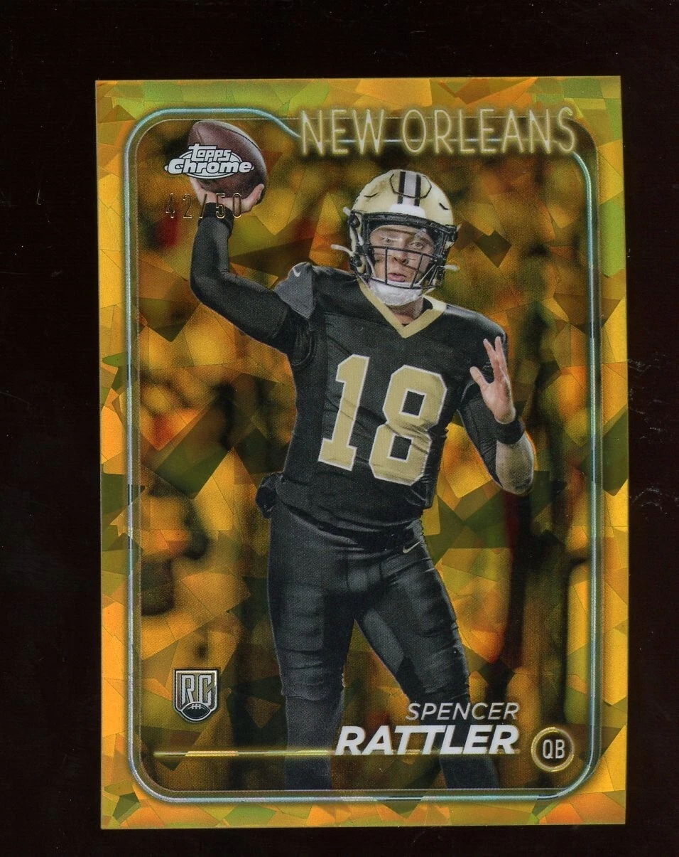 Spencer Rattler Topps Chrome Sapphire #213 Gold