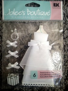 jolees boutique 3d dimensional stickers bride craft scrapbook wedding