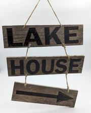 Wood Lake House Sign