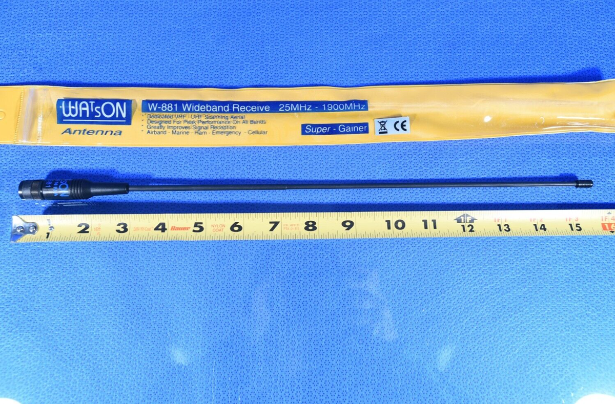 アンテナ Watson W-881 Wideband Super Gainer 25-1900 MHz Scanner