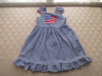 patriotic a-line dress American Flag Dress Without Sleeves | Patriotic Dress main image 0