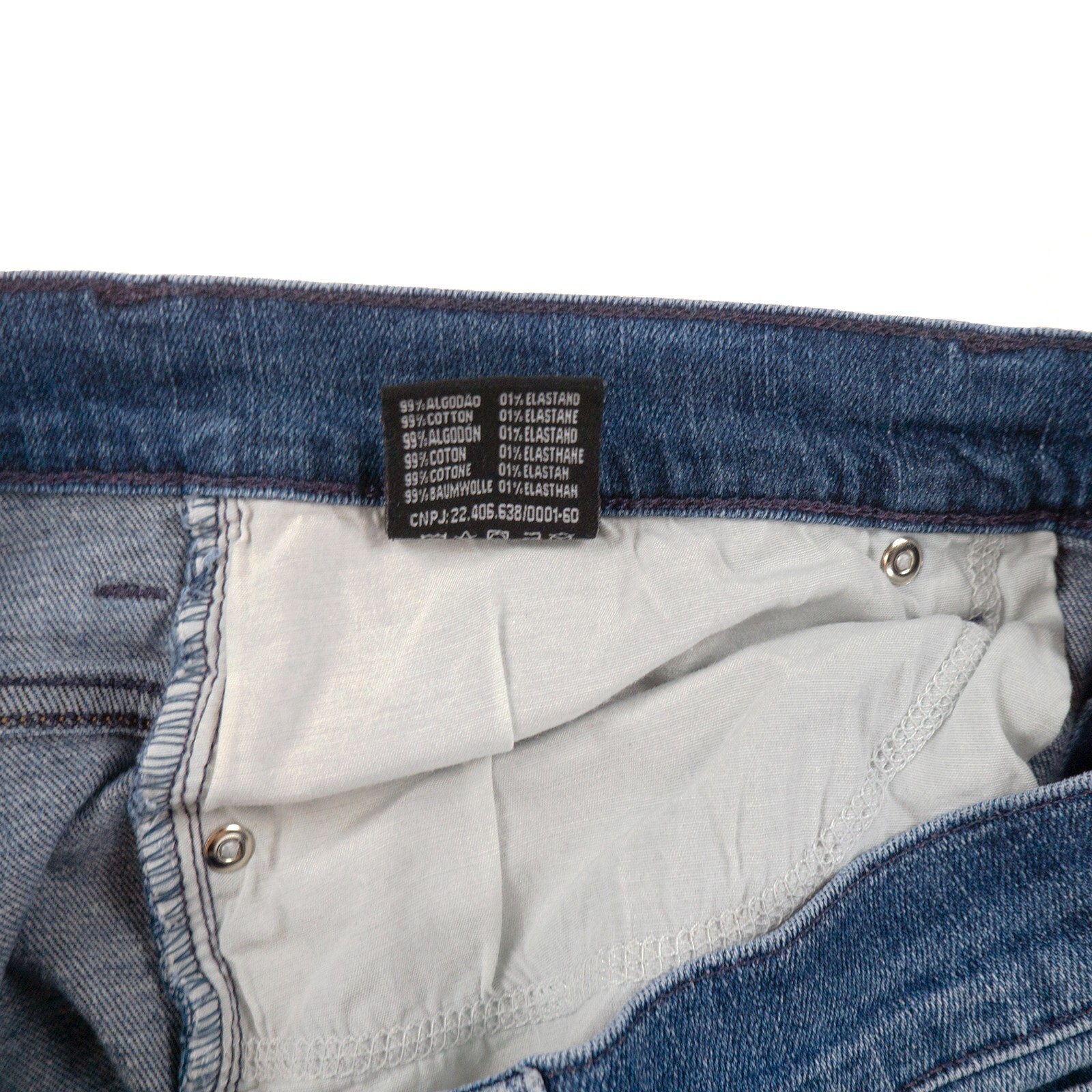 Damyller Slim Jeans Mens 38x33 Medium Blue Denim