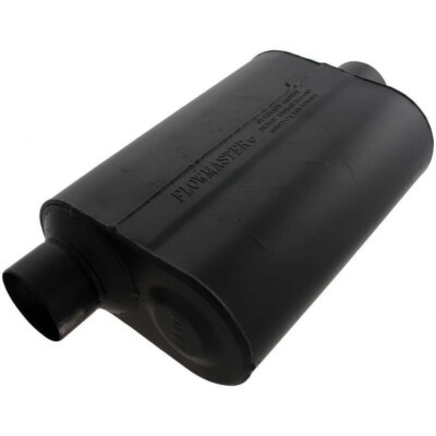Flowmaster 953046  Muffler, Super 40, 3 in Offset Inlet, 3 in Center Outlet