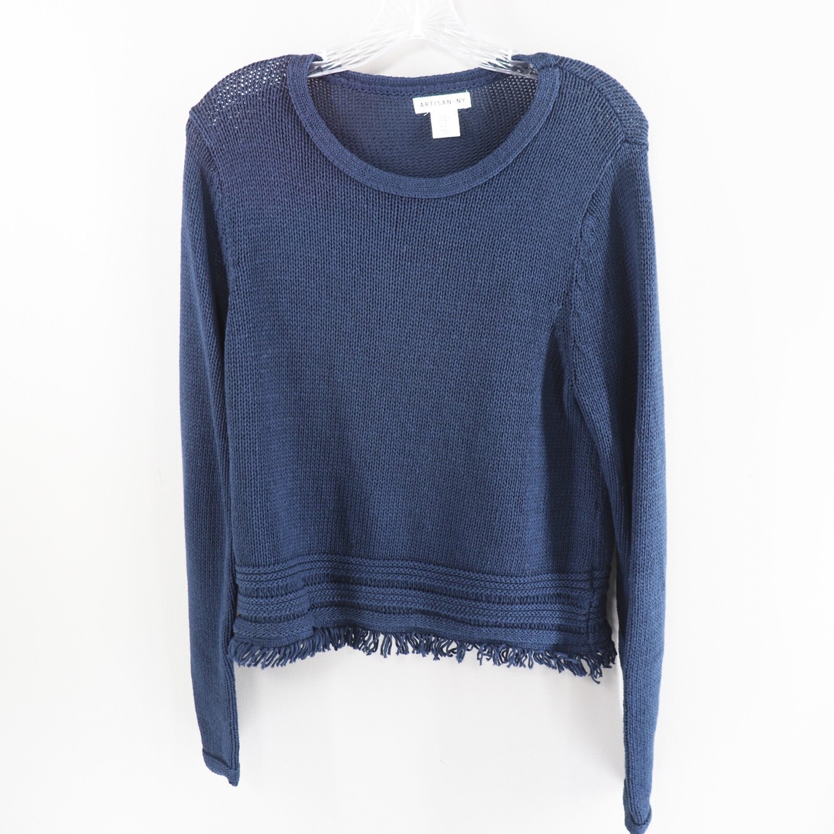 KnuthMarf / ethnic fringe knit / navy